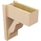 Ekena Millwork 8-in W x 16-in D x 20-in H Funston Block Rough Cedar Woodgrain TimberThane Outlooker, Primed Tan OUTUR080X16X20FST44RCPR - alternate 2